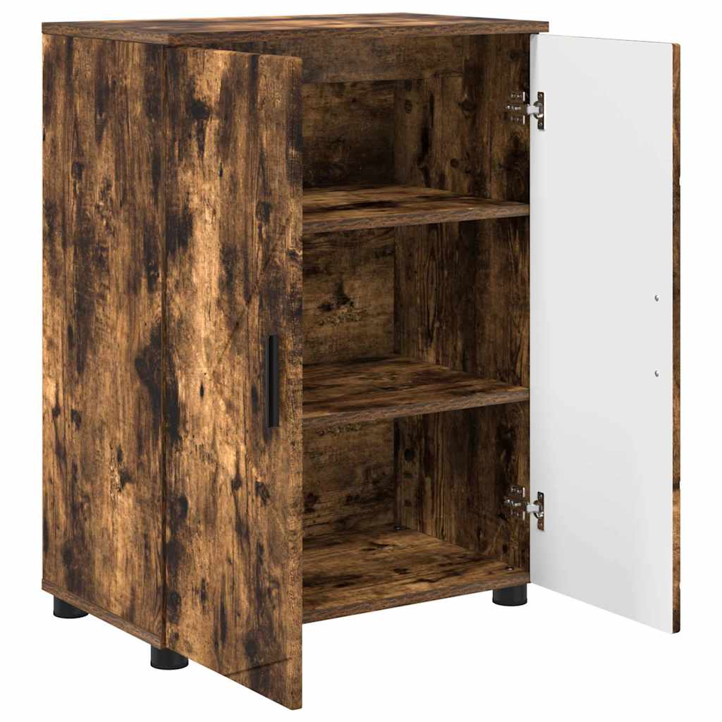Badkamer Kast met opslag Gerookt eiken 60 x 35 x 80 cm is nu te koop bij PeponiXL, paradijselijk wonen!