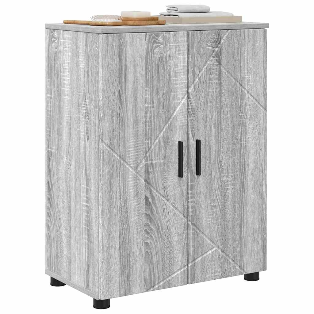 Badkamer Kast met opslag Grijs Sonoma 60 x 35 x 80 cm is nu te koop bij PeponiXL, paradijselijk wonen!