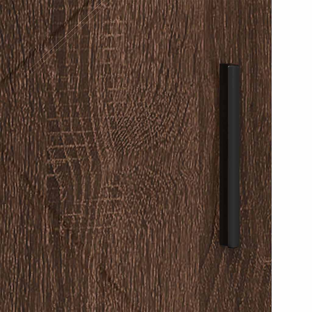 Badkamer Kast Bruin Eiken 60 x 35 x 80 cm Bewerkt hout & Metaal is nu te koop bij PeponiXL, paradijselijk wonen!