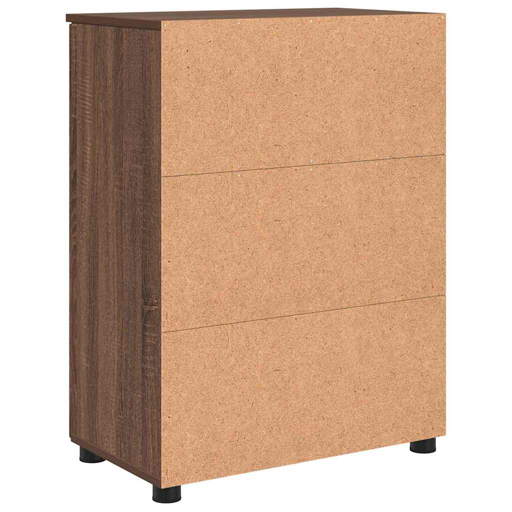 Badkamer Kast Bruin Eiken 60 x 35 x 80 cm Bewerkt hout & Metaal is nu te koop bij PeponiXL, paradijselijk wonen!