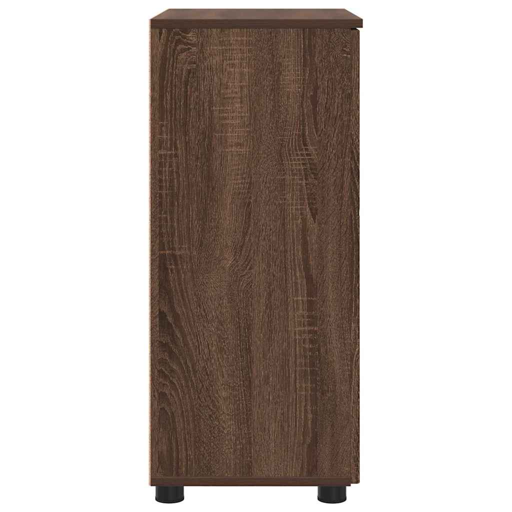 Badkamer Kast Bruin Eiken 60 x 35 x 80 cm Bewerkt hout & Metaal is nu te koop bij PeponiXL, paradijselijk wonen!