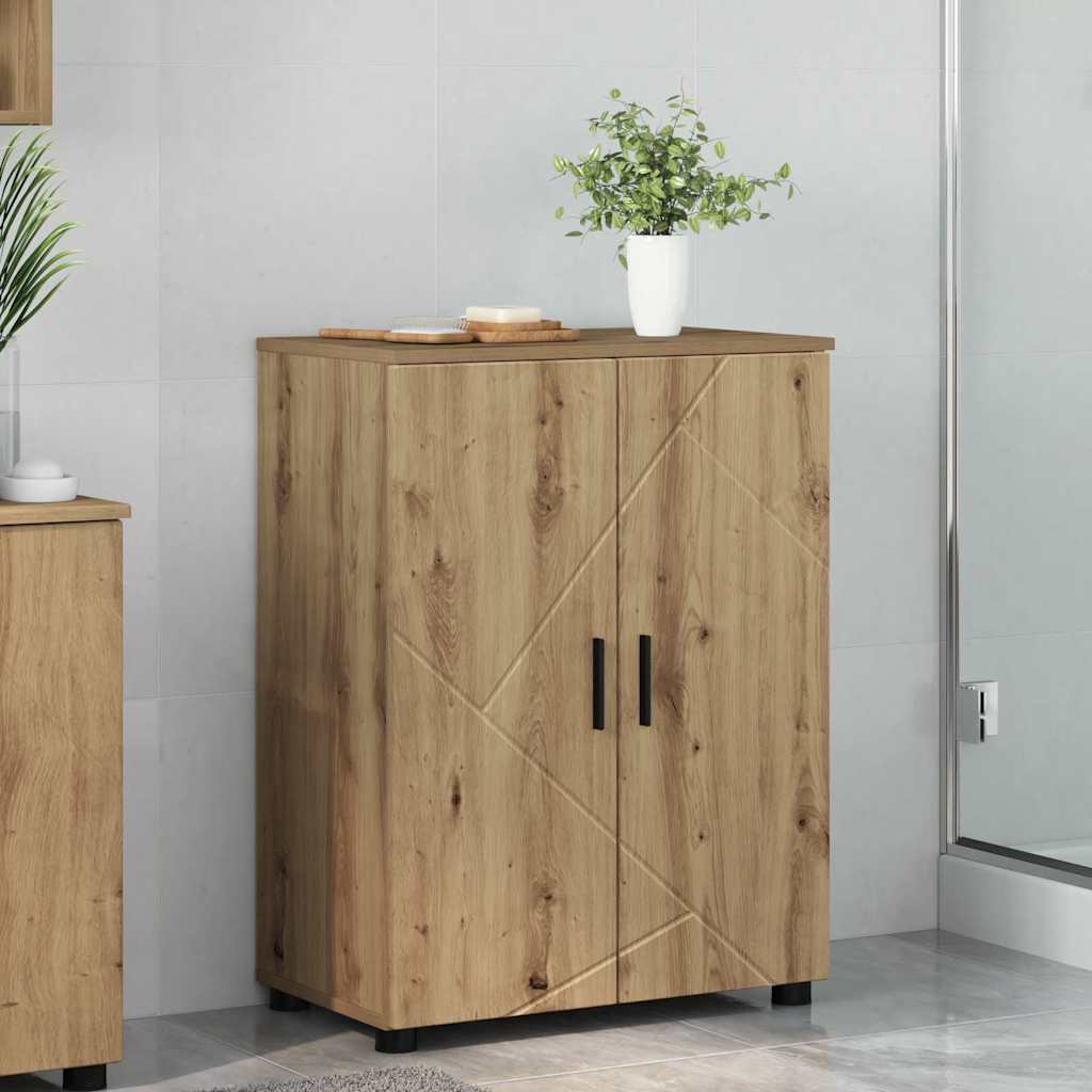 Badkamer Kast Artisan Eiken 60 x 35 x 80 cm is nu te koop bij PeponiXL, paradijselijk wonen!