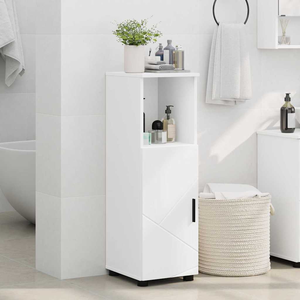 Badkamer Kast Wit 30 x 35 x 95 cm Bewerkt hout & Metaal is nu te koop bij PeponiXL, paradijselijk wonen!