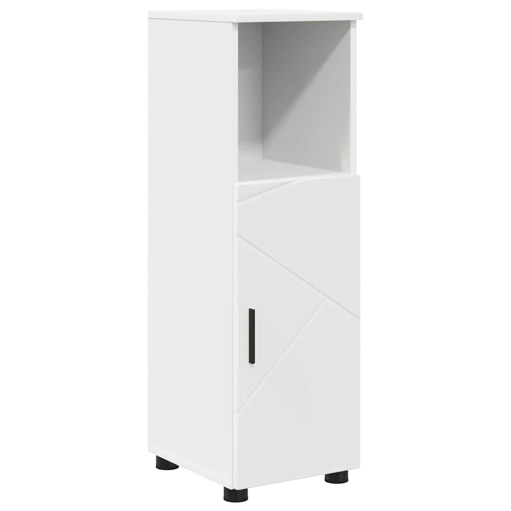 Badkamer Kast Wit 30 x 35 x 95 cm Bewerkt hout & Metaal is nu te koop bij PeponiXL, paradijselijk wonen!
