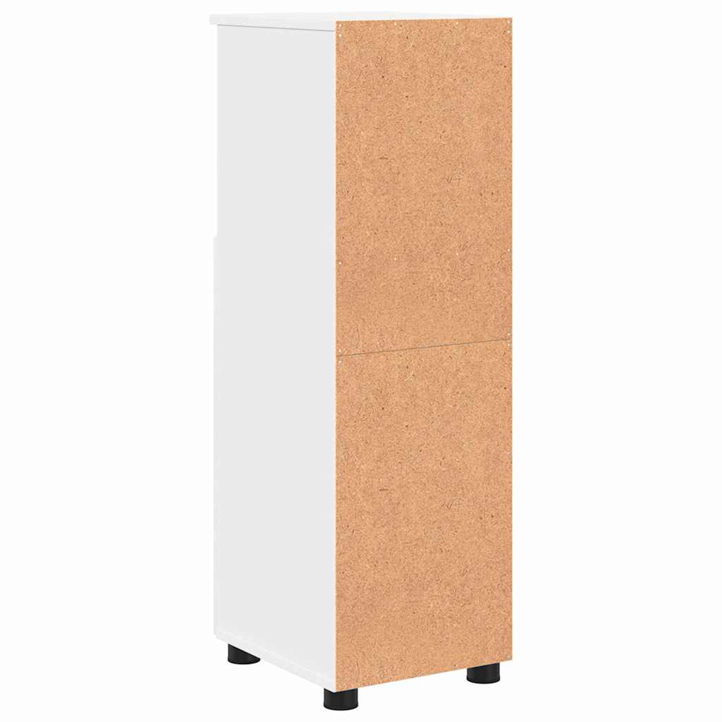 Badkamer Kast Wit 30 x 35 x 95 cm Bewerkt hout & Metaal is nu te koop bij PeponiXL, paradijselijk wonen!
