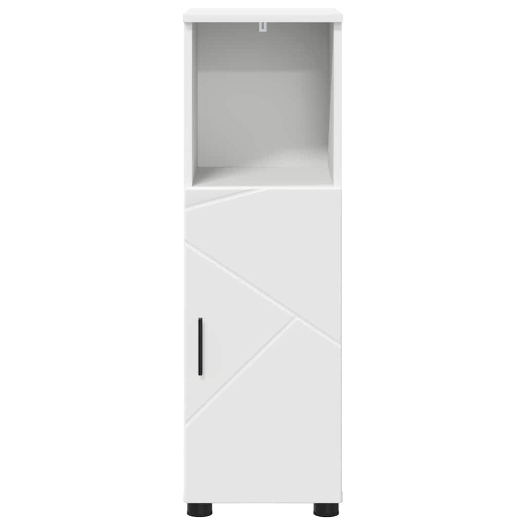 Badkamer Kast Wit 30 x 35 x 95 cm Bewerkt hout & Metaal is nu te koop bij PeponiXL, paradijselijk wonen!