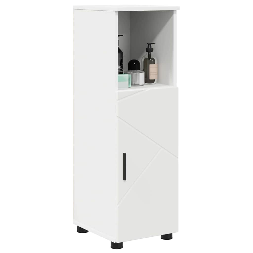 Badkamer Kast Wit 30 x 35 x 95 cm Bewerkt hout & Metaal is nu te koop bij PeponiXL, paradijselijk wonen!
