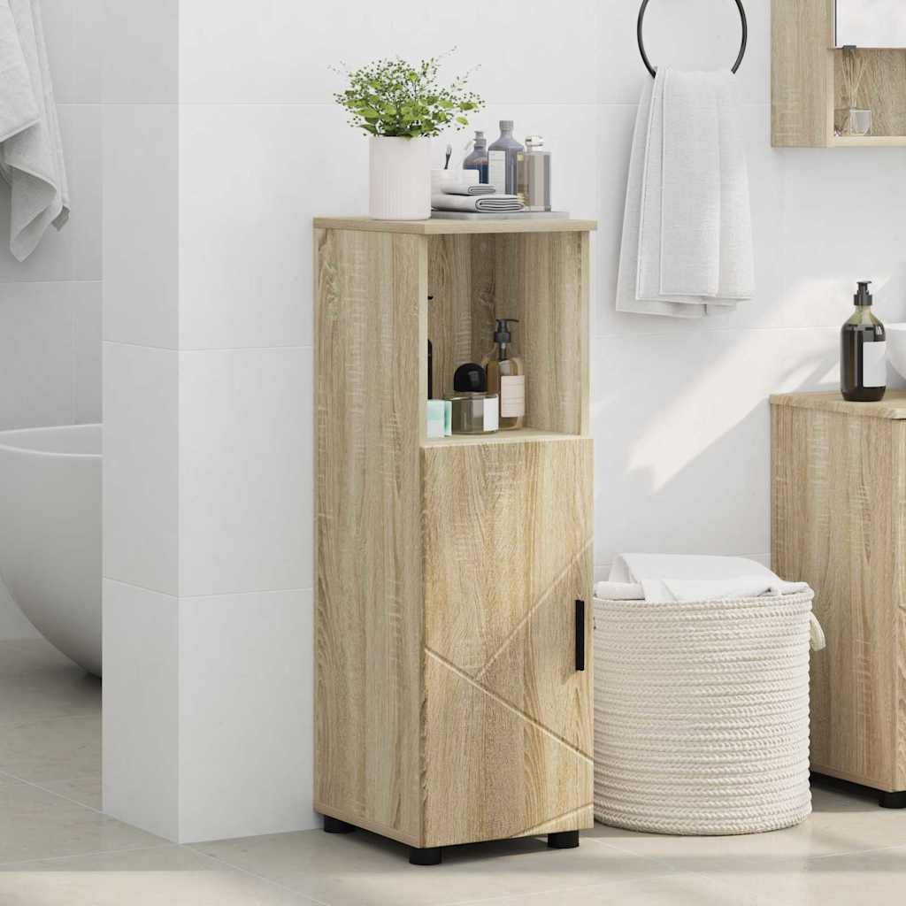 Badkamer Kast met opslag Sonoma Eiken 30 x 35 x 95 cm is nu te koop bij PeponiXL, paradijselijk wonen!