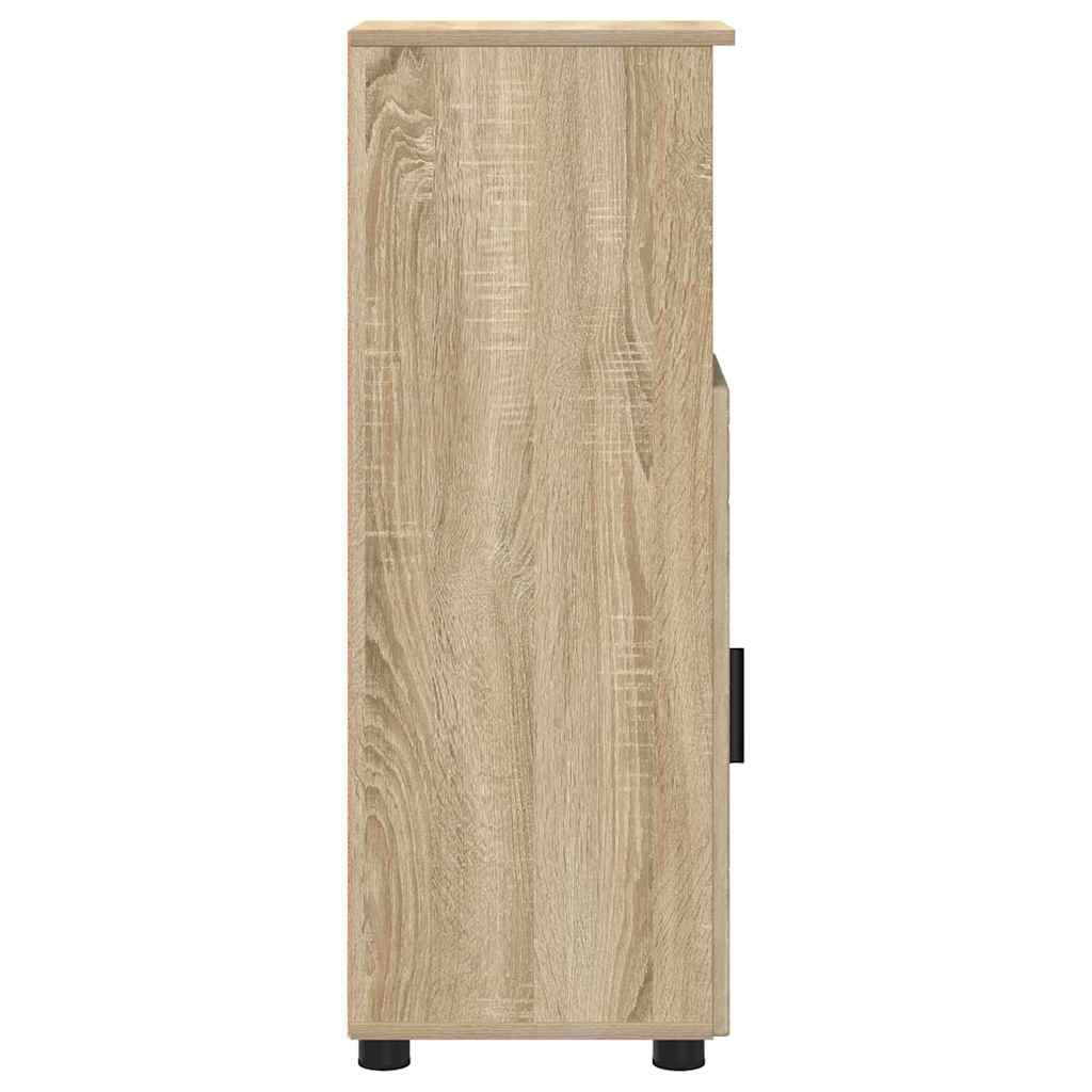 Badkamer Kast met opslag Sonoma Eiken 30 x 35 x 95 cm is nu te koop bij PeponiXL, paradijselijk wonen!