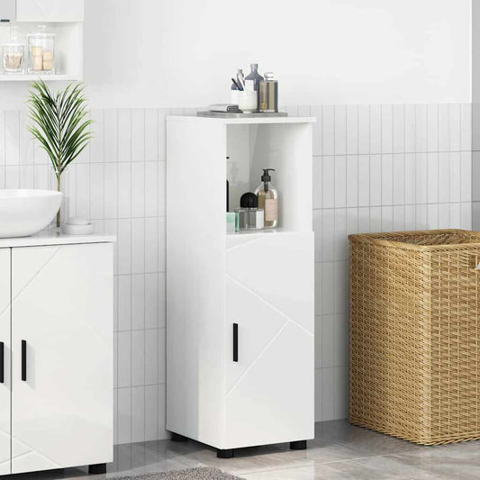 Badkamer Kast met opslag Hoogglans wit 30 x 35 x 95 cm is nu te koop bij PeponiXL, paradijselijk wonen!
