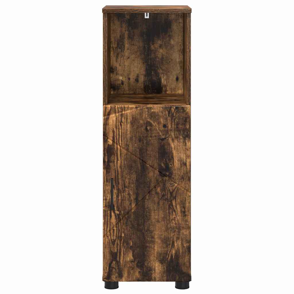 Badkamer Kast met opslag Gerookt eiken 30 x 35 x 95 cm is nu te koop bij PeponiXL, paradijselijk wonen!