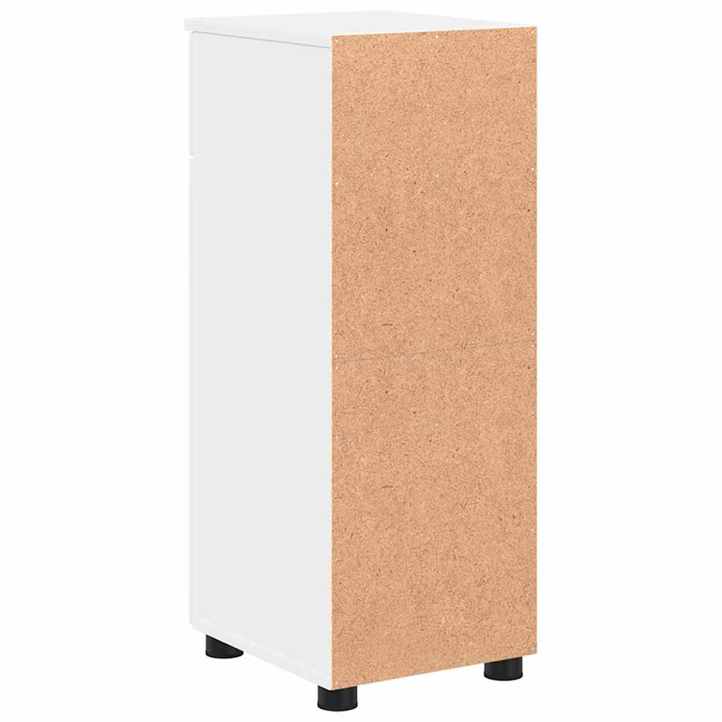 Badkamer Kast Wit 30 x 35 x 80 cm Bewerkt hout & Metaal is nu te koop bij PeponiXL, paradijselijk wonen!