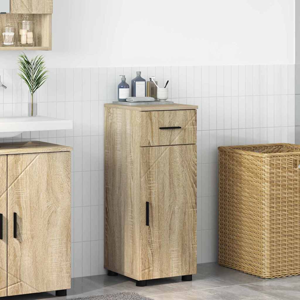 Badkamer Kast met lade met opslag Sonoma Eiken 30 x 35 x 80 cm is nu te koop bij PeponiXL, paradijselijk wonen!