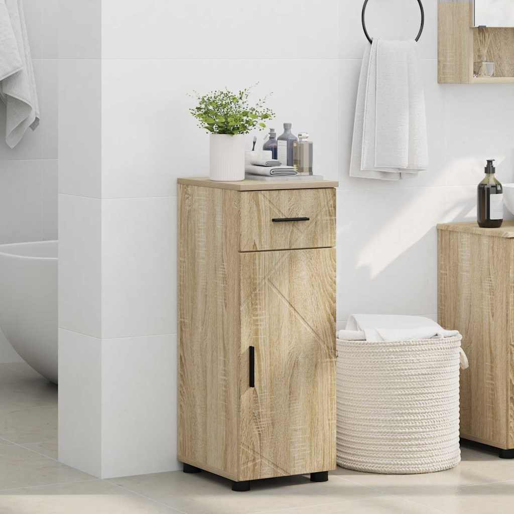 Badkamer Kast met lade met opslag Sonoma Eiken 30 x 35 x 80 cm is nu te koop bij PeponiXL, paradijselijk wonen!