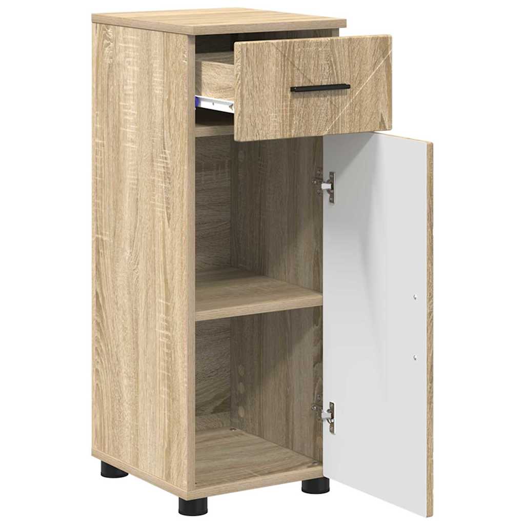 Badkamer Kast met lade met opslag Sonoma Eiken 30 x 35 x 80 cm is nu te koop bij PeponiXL, paradijselijk wonen!