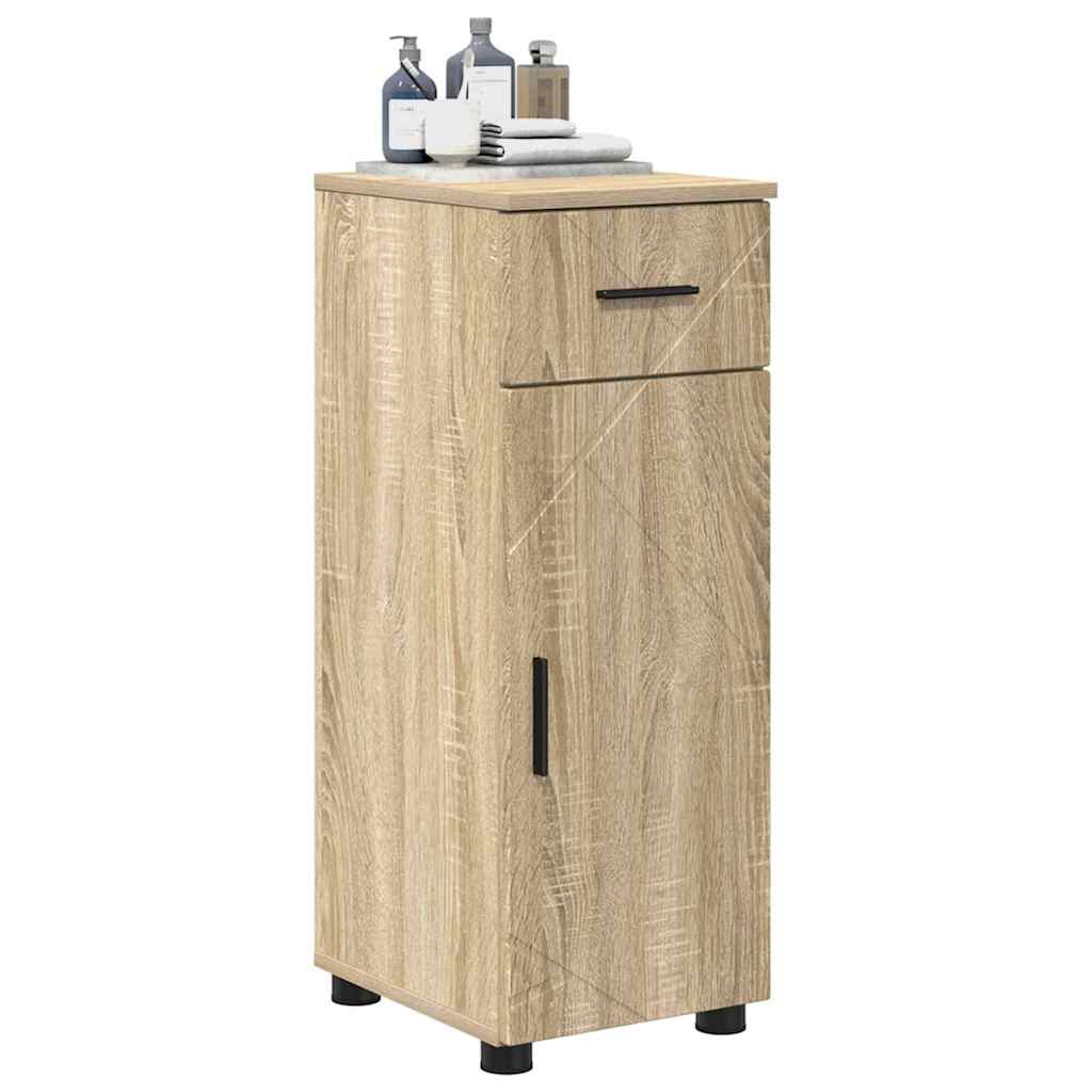 Badkamer Kast met lade met opslag Sonoma Eiken 30 x 35 x 80 cm is nu te koop bij PeponiXL, paradijselijk wonen!