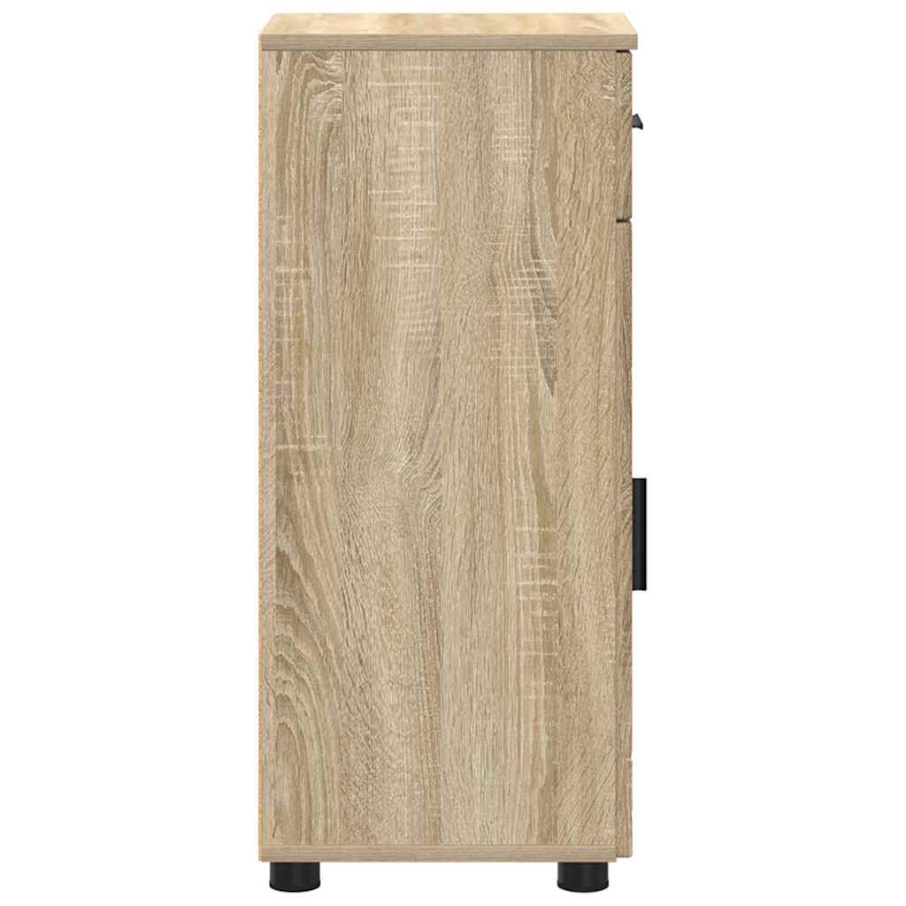 Badkamer Kast met lade met opslag Sonoma Eiken 30 x 35 x 80 cm is nu te koop bij PeponiXL, paradijselijk wonen!