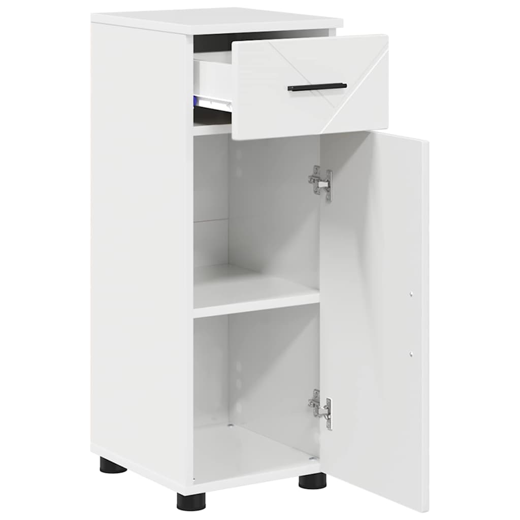 Badkamer Kast met lade met opslag Hoogglans wit 30 x 35 x 80 cm is nu te koop bij PeponiXL, paradijselijk wonen!
