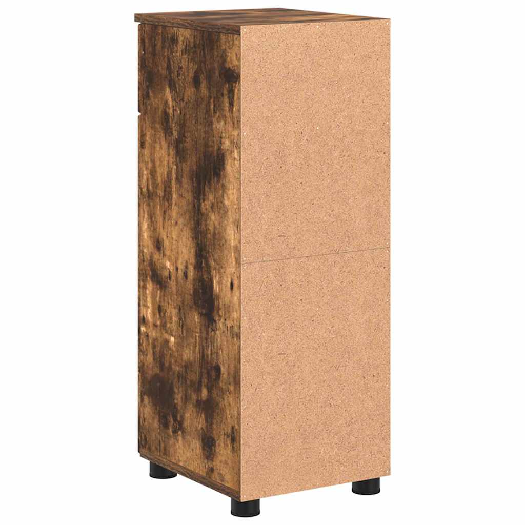 Badkamer Kast met lade met opslag Gerookt eiken 30 x 35 x 80 cm is nu te koop bij PeponiXL, paradijselijk wonen!