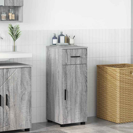 Badkamer Kast met lade met opslag Grijs Sonoma 30 x 35 x 80 cm is nu te koop bij PeponiXL, paradijselijk wonen!