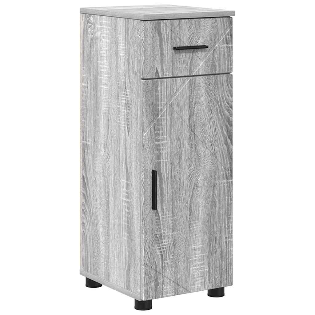 Badkamer Kast met lade met opslag Grijs Sonoma 30 x 35 x 80 cm is nu te koop bij PeponiXL, paradijselijk wonen!
