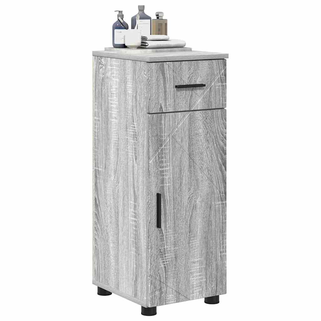 Badkamer Kast met lade met opslag Grijs Sonoma 30 x 35 x 80 cm is nu te koop bij PeponiXL, paradijselijk wonen!