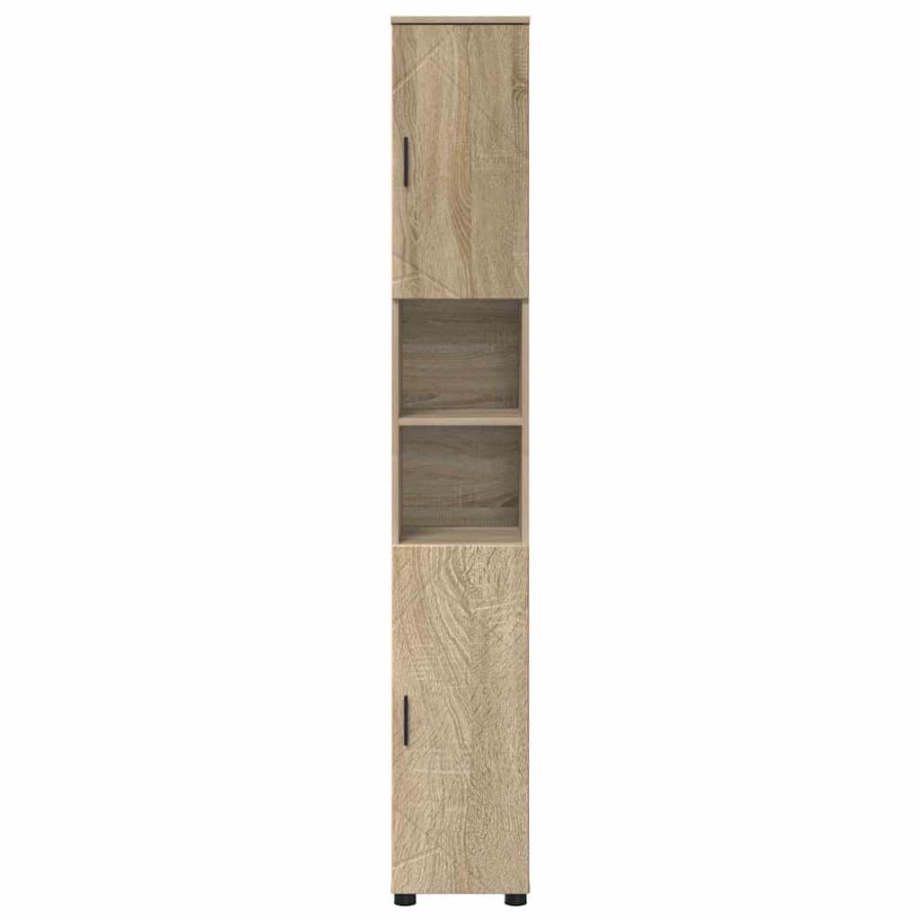 Badkamer Kast met opslag Sonoma Eiken 30 x 35 x 192 cm is nu te koop bij PeponiXL, paradijselijk wonen!