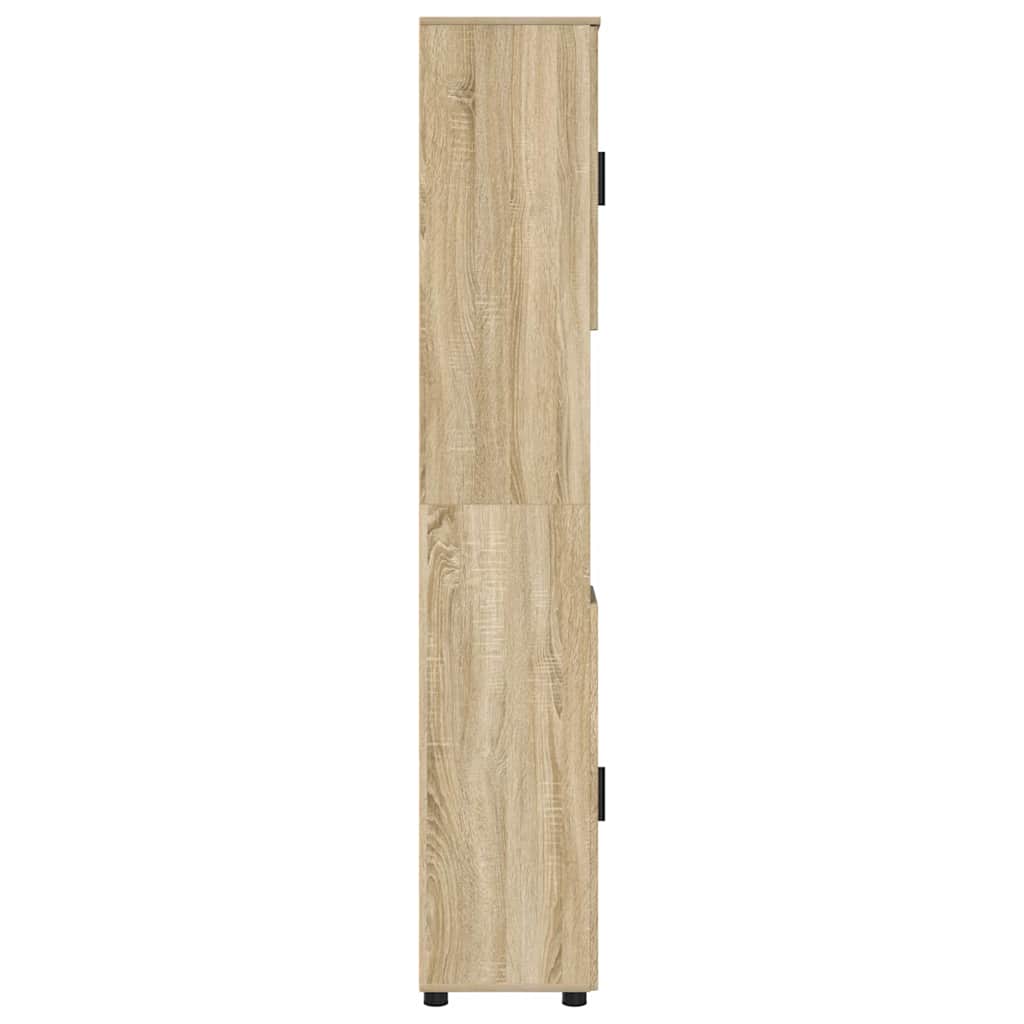 Badkamer Kast met opslag Sonoma Eiken 30 x 35 x 192 cm is nu te koop bij PeponiXL, paradijselijk wonen!