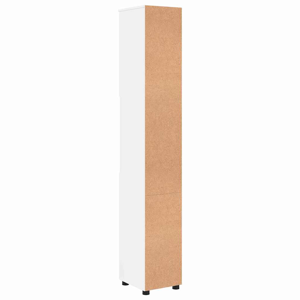 Badkamer Kast met opslag Hoogglans wit 30 x 35 x 192 cm is nu te koop bij PeponiXL, paradijselijk wonen!