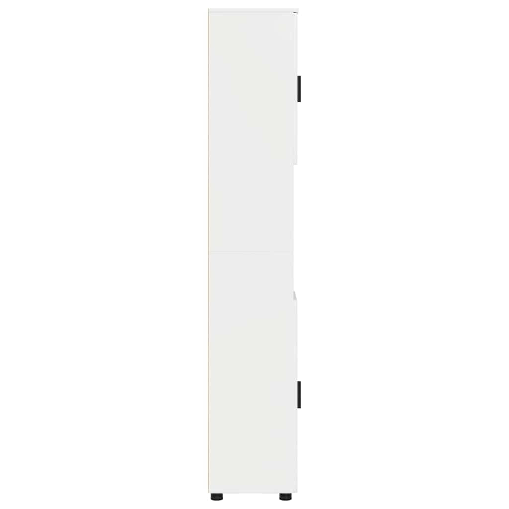 Badkamer Kast met opslag Hoogglans wit 30 x 35 x 192 cm is nu te koop bij PeponiXL, paradijselijk wonen!