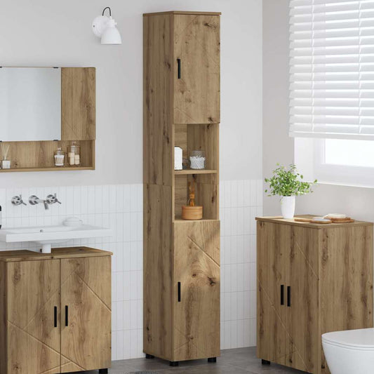 Badkamer Kast met opslag Artisan Eiken 30 x 35 x 192 cm is nu te koop bij PeponiXL, paradijselijk wonen!