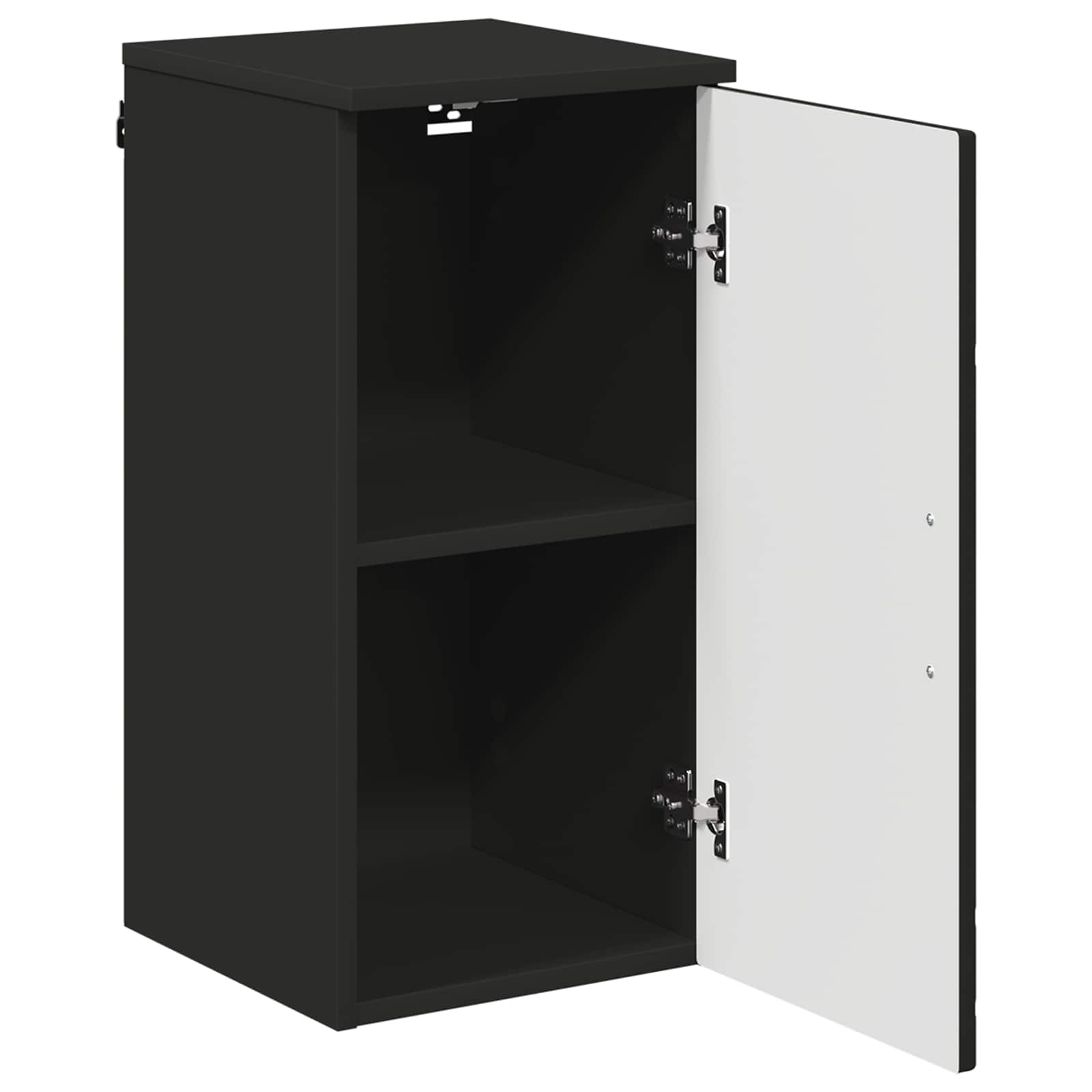 Badkamer Kast Zwart 30 x 31,5 x 61 cm Bewerkt hout & Metaal is nu te koop bij PeponiXL, paradijselijk wonen!