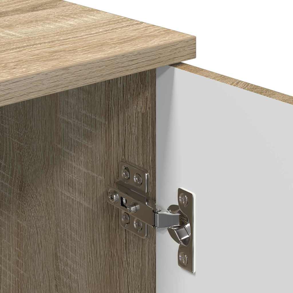 Badkamer Kast Wandgemonteerd Sonoma Eiken 30 x 31,5 x 61 cm is nu te koop bij PeponiXL, paradijselijk wonen!