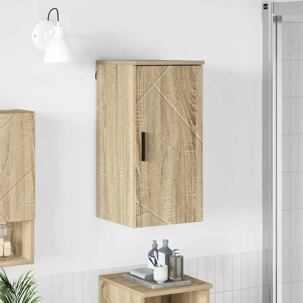 Badkamer Kast Wandgemonteerd Sonoma Eiken 30 x 31,5 x 61 cm is nu te koop bij PeponiXL, paradijselijk wonen!
