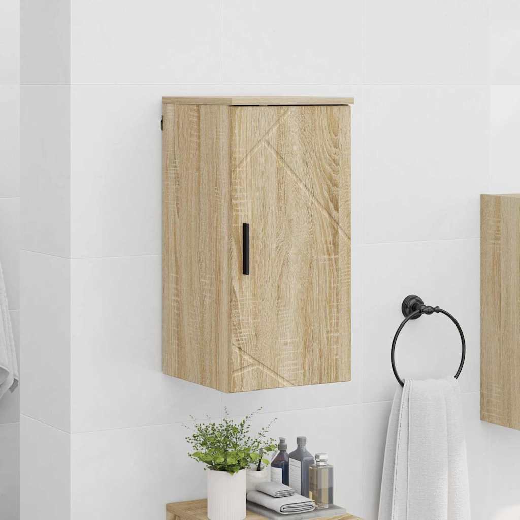 Badkamer Kast Wandgemonteerd Sonoma Eiken 30 x 31,5 x 61 cm is nu te koop bij PeponiXL, paradijselijk wonen!