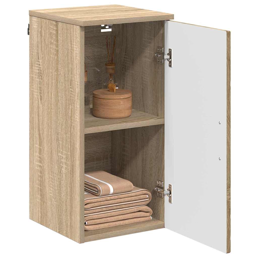 Badkamer Kast Wandgemonteerd Sonoma Eiken 30 x 31,5 x 61 cm is nu te koop bij PeponiXL, paradijselijk wonen!