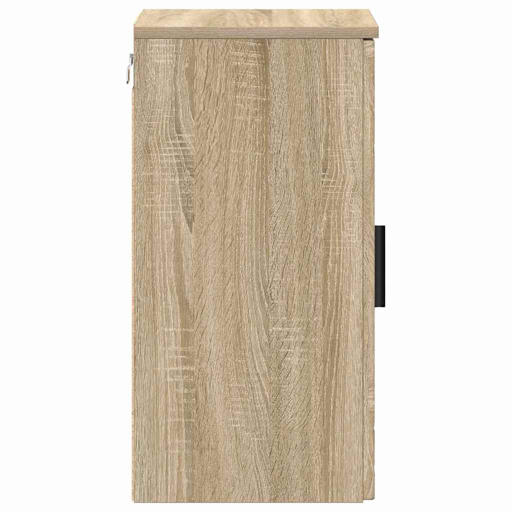 Badkamer Kast Wandgemonteerd Sonoma Eiken 30 x 31,5 x 61 cm is nu te koop bij PeponiXL, paradijselijk wonen!