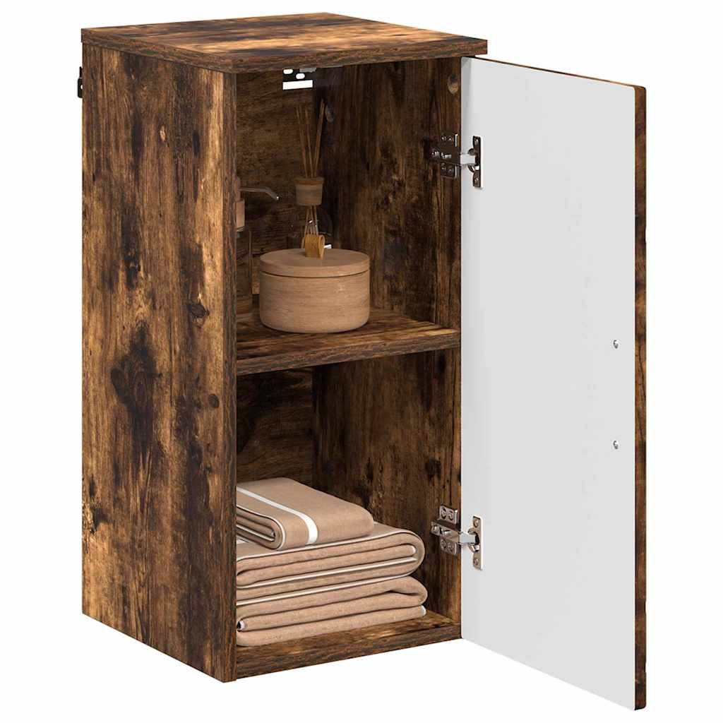 Badkamer Kast Wandgemonteerd Gerookt eiken 30 x 31,5 x 61 cm is nu te koop bij PeponiXL, paradijselijk wonen!
