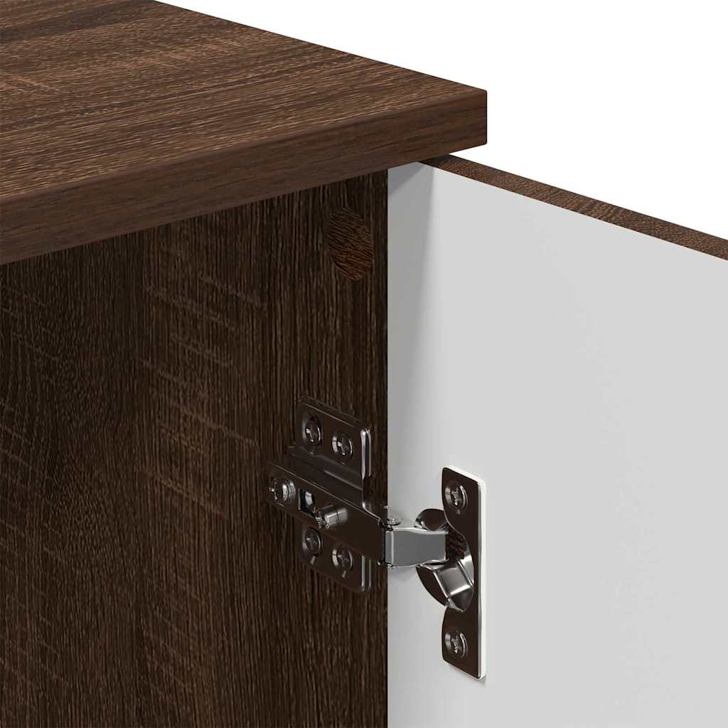 Badkamer Kast Wandgemonteerd Bruin Eiken 30 x 31,5 x 61 cm is nu te koop bij PeponiXL, paradijselijk wonen!