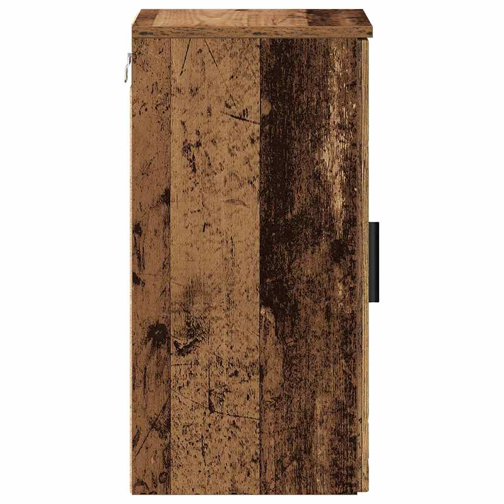 Badkamer Kast Oud Hout 30 x 31,5 x 61 cm Bewerkt hout & Metaal is nu te koop bij PeponiXL, paradijselijk wonen!