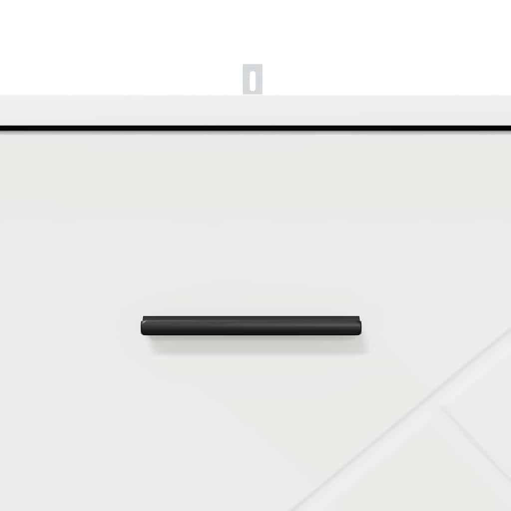 Nachtkastje met lade Wit 38 x 38 x 66 cm Bewerkt hout is nu te koop bij PeponiXL, paradijselijk wonen!