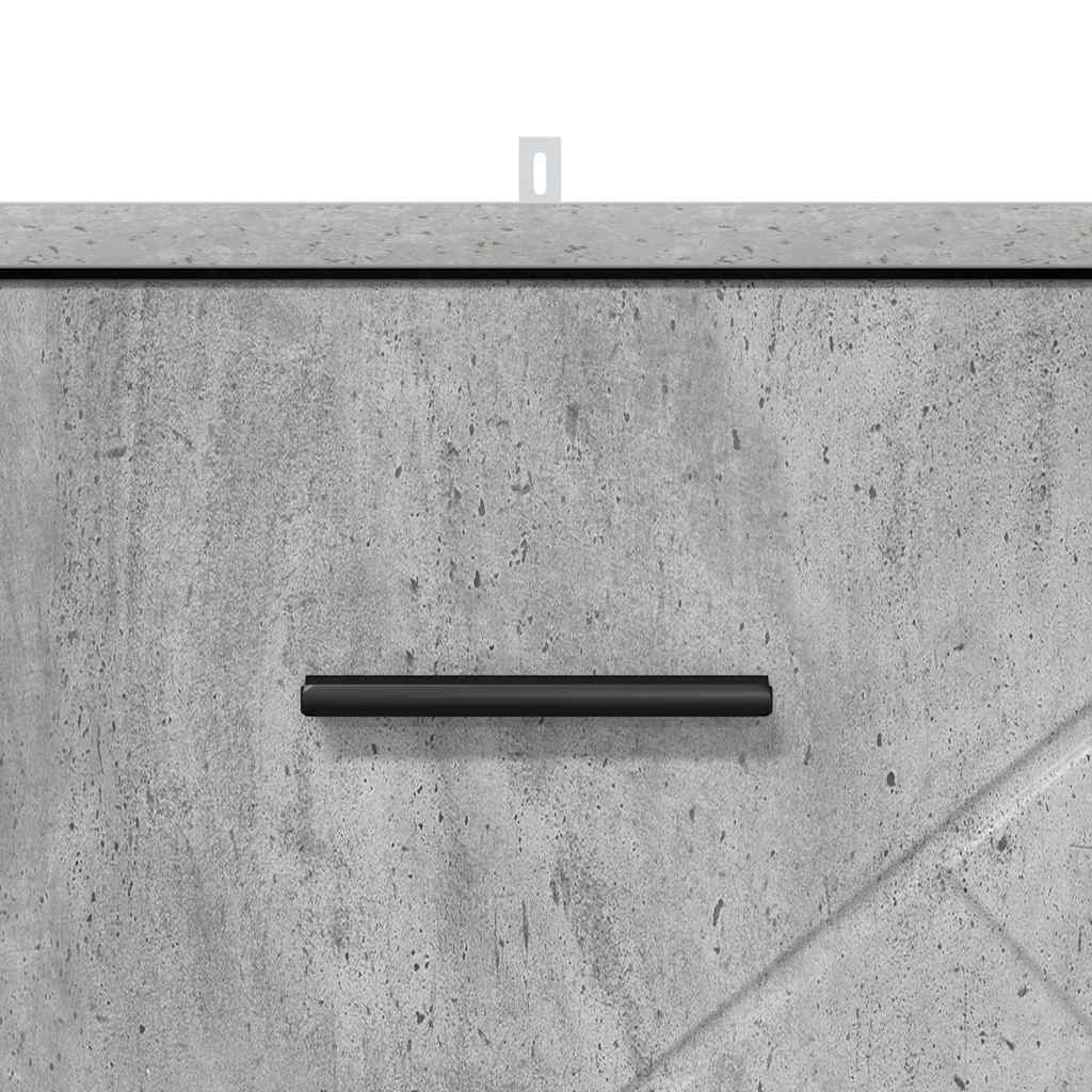 Nachtkastje met lade Betongrijs 38 x 38 x 66 cm Bewerkt hout is nu te koop bij PeponiXL, paradijselijk wonen!