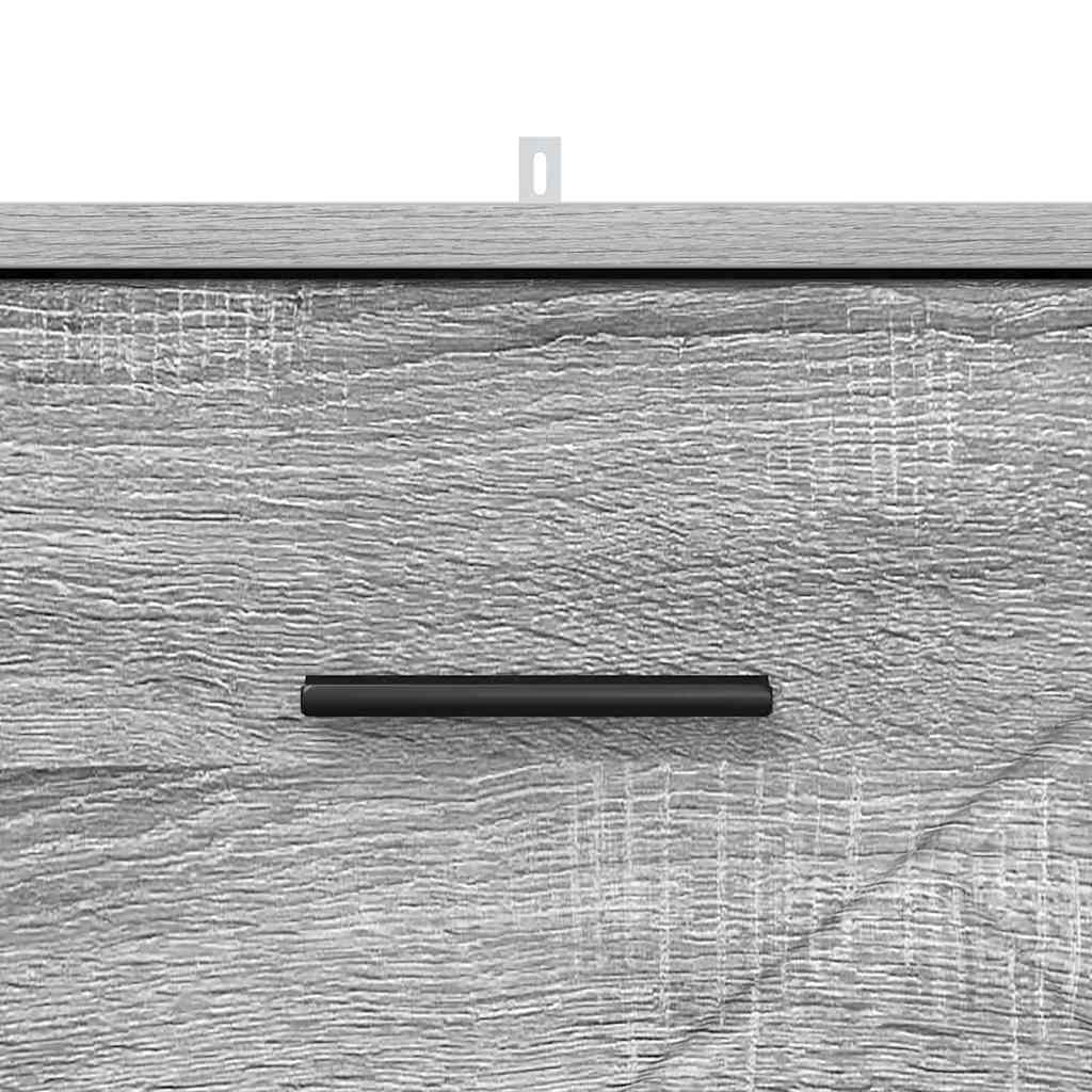 Nachtkastje met lade Grijs sonoma 38 x 38 x 66 cm Bewerkt hout is nu te koop bij PeponiXL, paradijselijk wonen!