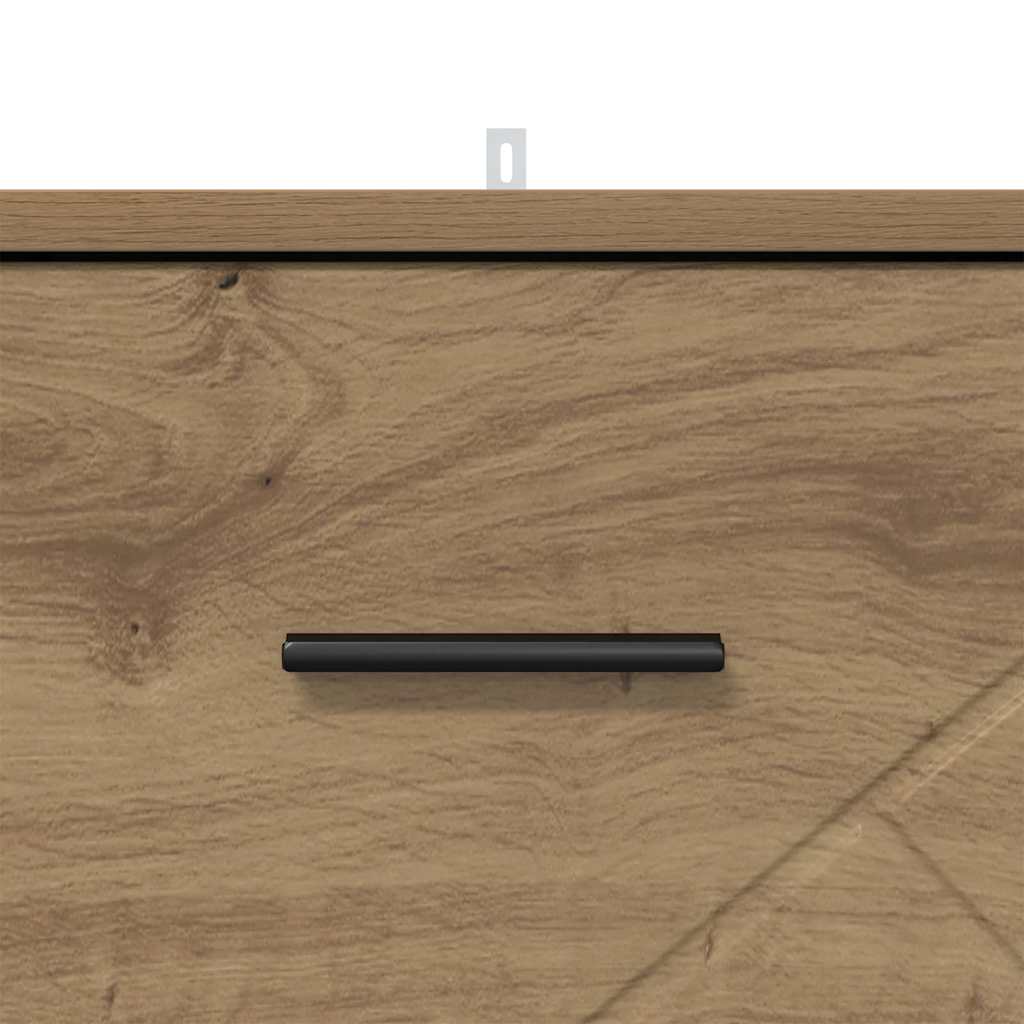 Nachtkastje met lade artisanaal eikenkleurig 38 x 38 x 66 cm is nu te koop bij PeponiXL, paradijselijk wonen!