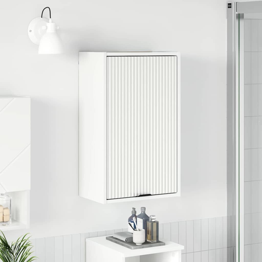 Badkamer Kast Wit 39 x 23,5 x 65 cm Bewerkt hout & Metaal is nu te koop bij PeponiXL, paradijselijk wonen!
