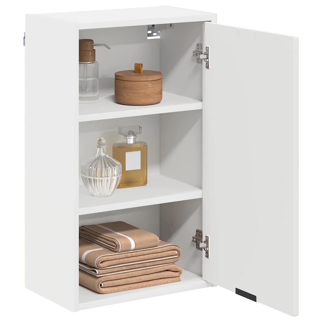 Badkamer Kast Wit 39 x 23,5 x 65 cm Bewerkt hout & Metaal is nu te koop bij PeponiXL, paradijselijk wonen!