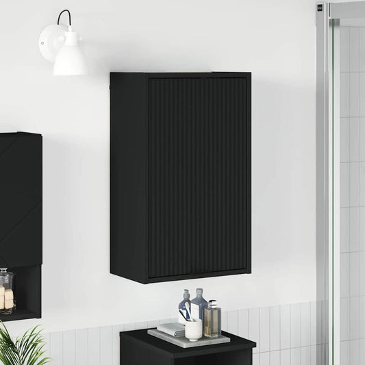 Badkamer Kast Zwart 39 x 23,5 x 65 cm Bewerkt hout & Metaal is nu te koop bij PeponiXL, paradijselijk wonen!