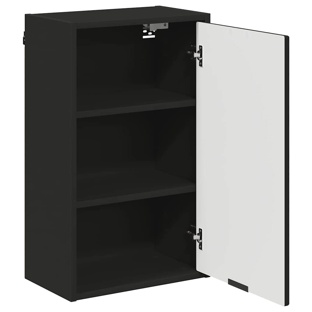Badkamer Kast Zwart 39 x 23,5 x 65 cm Bewerkt hout & Metaal is nu te koop bij PeponiXL, paradijselijk wonen!