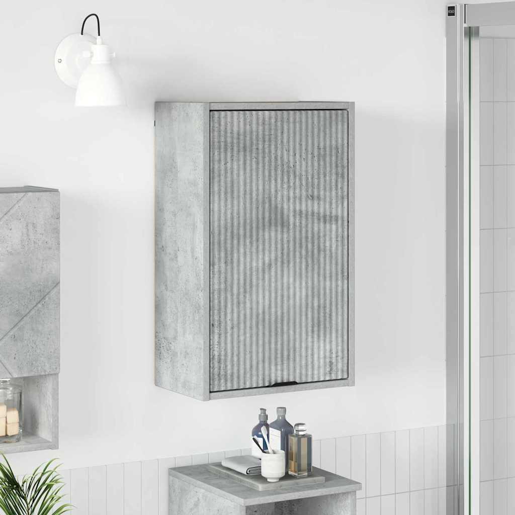 Badkamer Kast Wandgemonteerd Beton Grijs 39 x 23,5 x 65 cm is nu te koop bij PeponiXL, paradijselijk wonen!