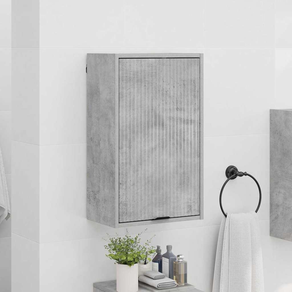 Badkamer Kast Wandgemonteerd Beton Grijs 39 x 23,5 x 65 cm is nu te koop bij PeponiXL, paradijselijk wonen!